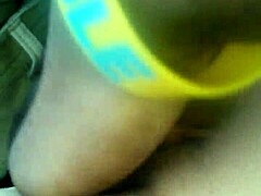 enjoying a relaxing solo session with wet fingering