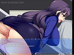 president yukino gets a blowjob from her boss in this hentai game