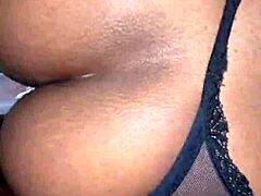 At 2 am, the ebony slut gets fucked outdoors with a monster cock in her big ass.