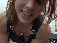 Teen shows nice tits and ass 😍