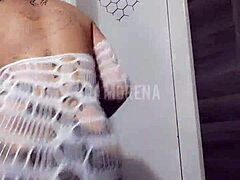 Morena Tattooed Woman Dances Funk With Intense Moves