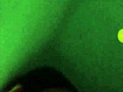 Wife gives husband BJ in intimate couple moment.