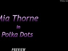 mia thorne in polka dots lingerie preview