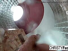 hot shower bts fun with christy dahlia and ivan?