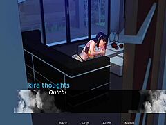 In confined with goddesses, the sexy chica gives a blowjob while her best friend jerks me off