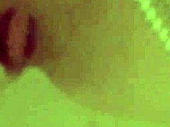 The Beautiful Blonde Pleasures Herself In The Shower Quietly.