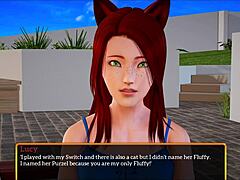 My New Family Game with Redhead Small Tits!