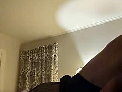 Watch me ride your cock hard in this fishnet lingerie, Cody