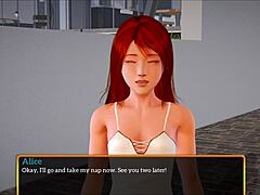 My New Family Game with Redhead Small Tits!