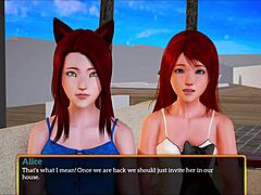 My New Family Game with Redhead Small Tits!