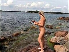 milf in nature masturbates with toys