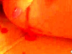 Busty Brunette Teen Eveline Masturbates Solo With Wax, Moaning Loudly In This Hot Video