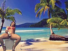 curvy amateur enjoys private session with glass toy on camsoda