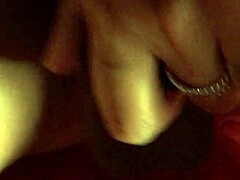 My wife cums on dildo