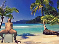 curvy amateur enjoys private session with glass toy on camsoda