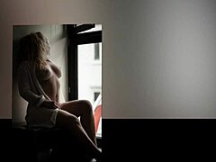 the dk churvy blonde gets nude in this story