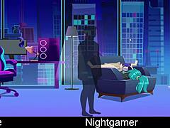 Nightgamer Cute Friend Girlfriend Anime Game