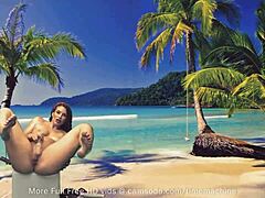 curvy amateur enjoys private session with glass toy on camsoda