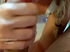 The cute teen with pigtails gives a deepthroat blowjob and lets me record it from POV.
