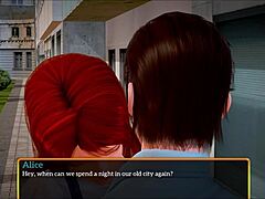 Amateur Cartoon Teen Redhead in Family Scene