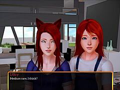 Amateur Cartoon Teen Redhead in Family Scene