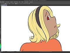 i drew gravity rush kat flashin her tits oops