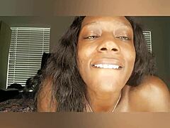 Girlfriend Gives Black Ebony Joi With Big Tits