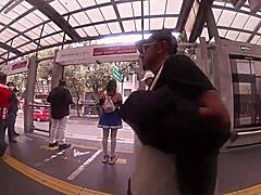 omg that short skirt latina hentai upskirt action outdoors 😈🍑