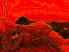 Feeling intense pleasure from monster cock backshots and facial.