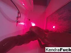 Kendra Cole's steamy solo shower