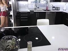 I'm showing teen booty and fucking crony's step sister hard.