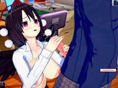 Koikatsu Touhou: Rubbing Shameimaru Aya's Big Tits