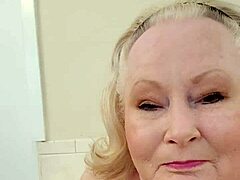 Busty granny's dirty talking adventures