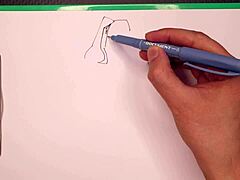 Illustrator's lightning-fast marker artistry