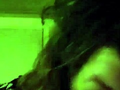 Girl in shower sucking dick deeply while showing tits and ass.