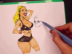 Illustrator's lightning-fast marker artistry