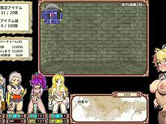 dungeon exploration with four bitches in this erotic game challenge