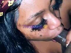 a quick scene where amateurs earn money with a facial cumshot