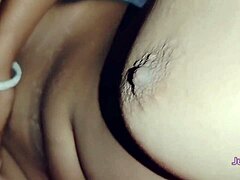 Home Alone Intense Pussy Fingering with Shaved Hairless Amateur