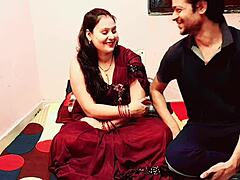 Asian wife with natural tits enjoys intense kissing and full creampie from muscular husband