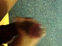 Just rubbing out this massive black cock casually