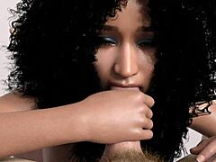 nick gets handjob and blowjob on big black interracial cock during ebony massage session