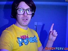 Busty British babe tricked into sucking cock for the first time