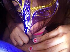 mexican cousin gives oral pleasure in homemade video