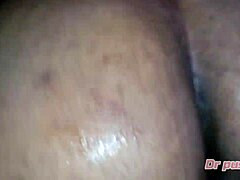 Ebony Client in Lingerie Takes Monster Cock