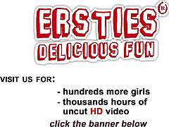 Three amateur lesbians engage in group masturbation with kissing, fingering, and toys for a steamy 3 some session.