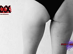 Andy hot dressed as playboy bunny sucks monster cock