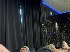 Tattooed Babe Squirts In Hotel Room