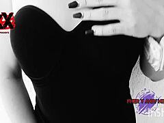 Andy hot dressed as playboy bunny sucks monster cock