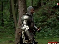 Slut in anal threesome roleplay